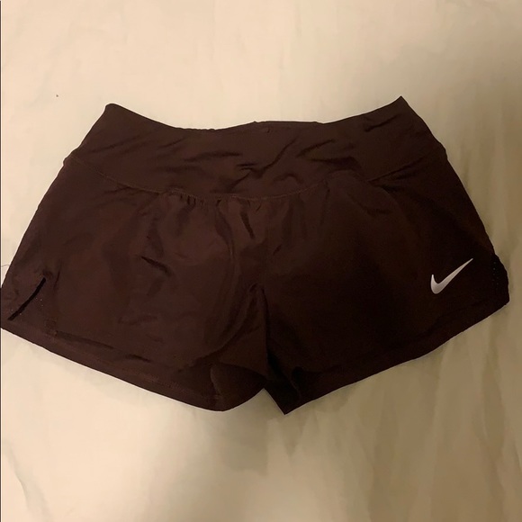 Nike Pants - Nike burgundy running shorts sz Small